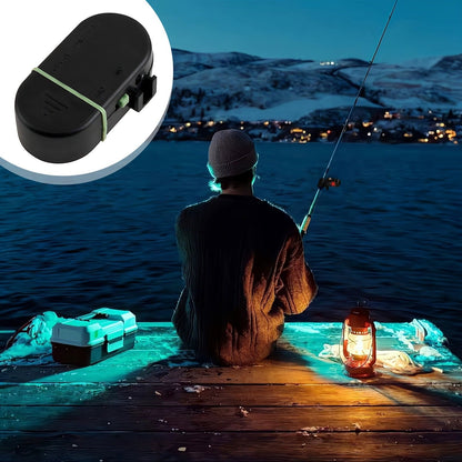 Fishing Bite Alarm Bell 4pcs Set with Sound Alert and Light Indicator, Sensitive Fish Hook Alarm for Fishing Rod Night Fishing Carp Fishing, No Battery Required