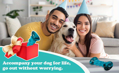 Indestructible Dog Chew Toy Nylon Bone for Aggressive Chewers - Tough Durable Dog Bone for Super Chewers, Long Lasting Chew Toys for Medium Large Breed Dogs, Teeth Cleaning & Boredom Relief