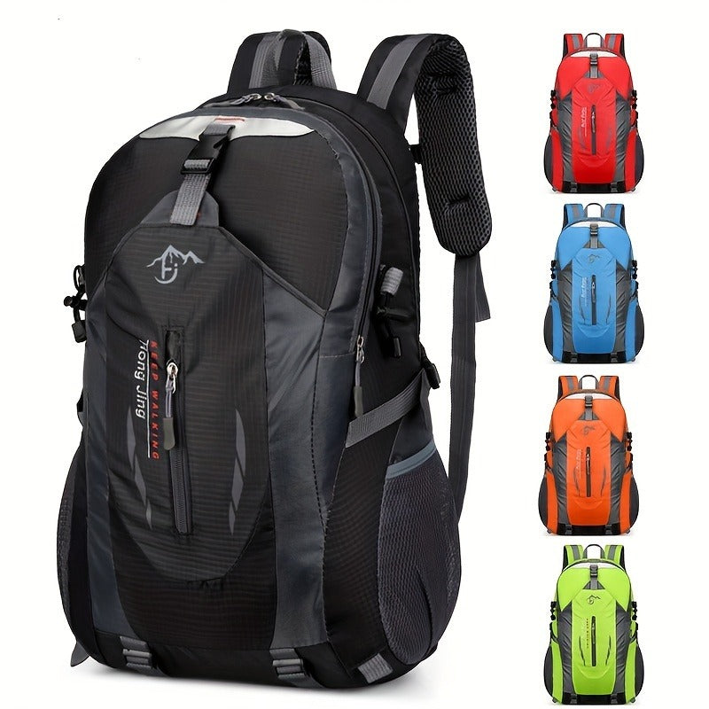 Hiking Backpack 25.8L Outdoor Mountaineering Bag – Large Capacity Travel Sports Rucksack with Torso Adjustment for Trekking, Camping, Climbing & Day Trips, Available in Red, Blue, Black & Orange