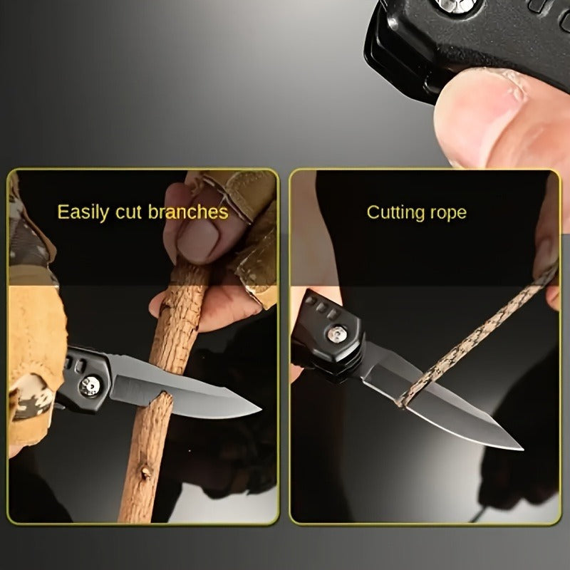 Multitool Folding Pliers Hammer Wrench Combo 4-in-1 Portable Camping Multi-Function Tool for Outdoor Survival Vehicle Emergency Household Repair