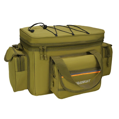 Fishing Tackle Bag Camo Durable Nylon Shoulder Carry Zipper Fishing Gear Storage Bag for Hiking Travel Outdoor Fishing Camouflage Multiple Colors