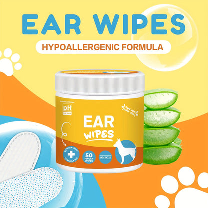 Pet Cleaning Wipes for Dogs & Cats - Ear Wipes Eye Wipes Dental Wipes Teeth Cleaning Kit, Soothing Deodorizing Itch Relief Coconut Scent, Gentle Daily Hygiene Wipes for All Breed Sizes