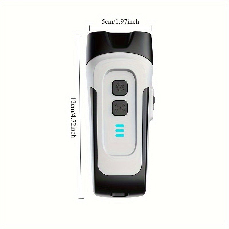 Ultrasonic Dog Bark Control Device with LED Flashlight - Adjustable Anti-Barking Trainer, Portable Indoor Outdoor Dog Behavior Corrector