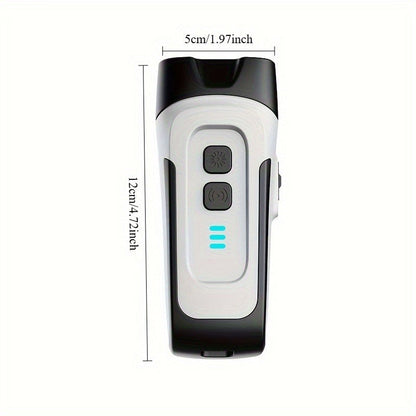 Ultrasonic Dog Bark Control Device with LED Flashlight - Adjustable Anti-Barking Trainer, Portable Indoor Outdoor Dog Behavior Corrector