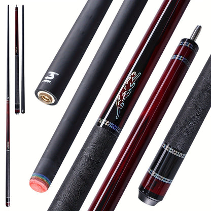 Carbon Fiber Pool Cue Stick 58 Inch - Low Deflection Billiard Cue with 12.5mm Tip, 3/8x8 Pin Joint, Leather Grip & Vacuum Quick Connector, Professional Billiards Stick for Accurate Ball Control