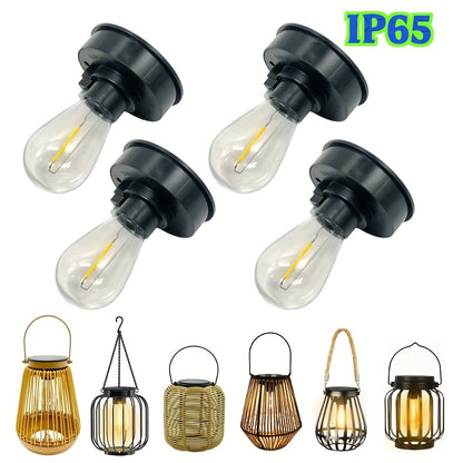 Solar Lantern Replacement Bulb IP65 Waterproof – Outdoor Solar Light Accessory, Top Bulb Replacement Kit | 2, 6 or 12 Pack