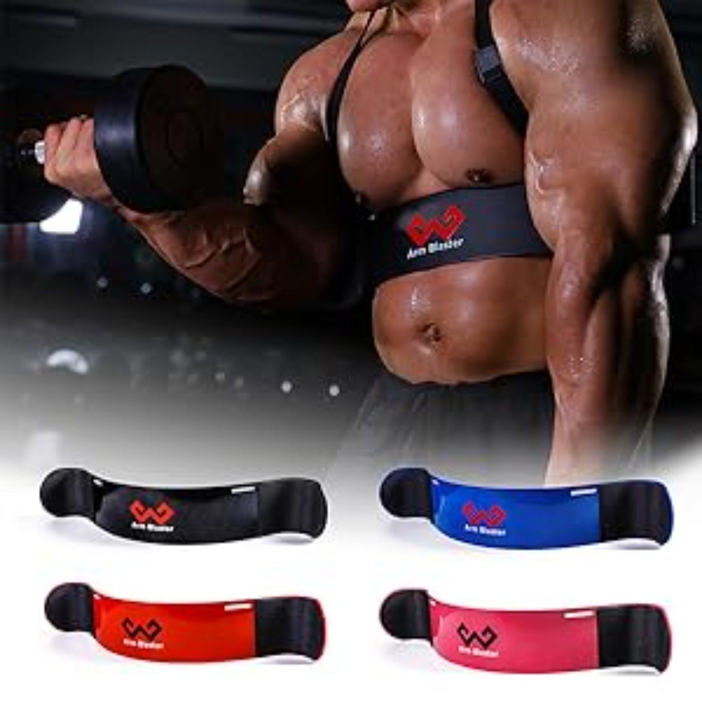 Adjustable Arm Blaster – Bicep Isolator for Barbell & Dumbbell