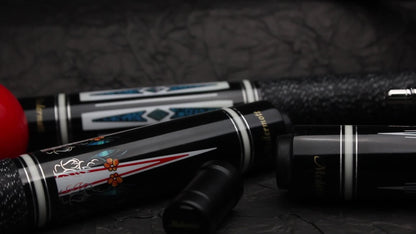 2-Piece Pool Cue 58 Inch – Grade A Canadian Maple, 12.5mm Low Deflection Shaft, Multi-Layer Leather Tip, Irish Linen Wrap – Professional Billiard Stick for Players
