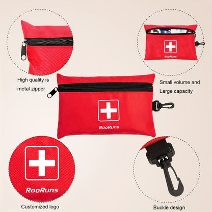 Tactical IFAK First Aid Kit Bag with Tourniquet Scissors Whistle, Portable Emergency Survival Kit for Outdoor Hiking Camping Hunting Car Boat, Multiple Sizes B373 B143 152