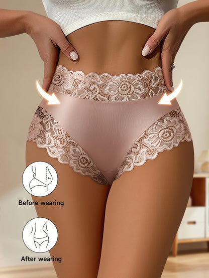 Women's 6-Pack High-Waist Briefs - Lace Daily Comfort Mixed colors