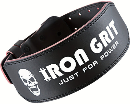 Weightlifting Belt Cowhide Leather Lumbar Support for Powerlifting, Squats & Deadlifts – Men's Weight Training Protective Gear M & L