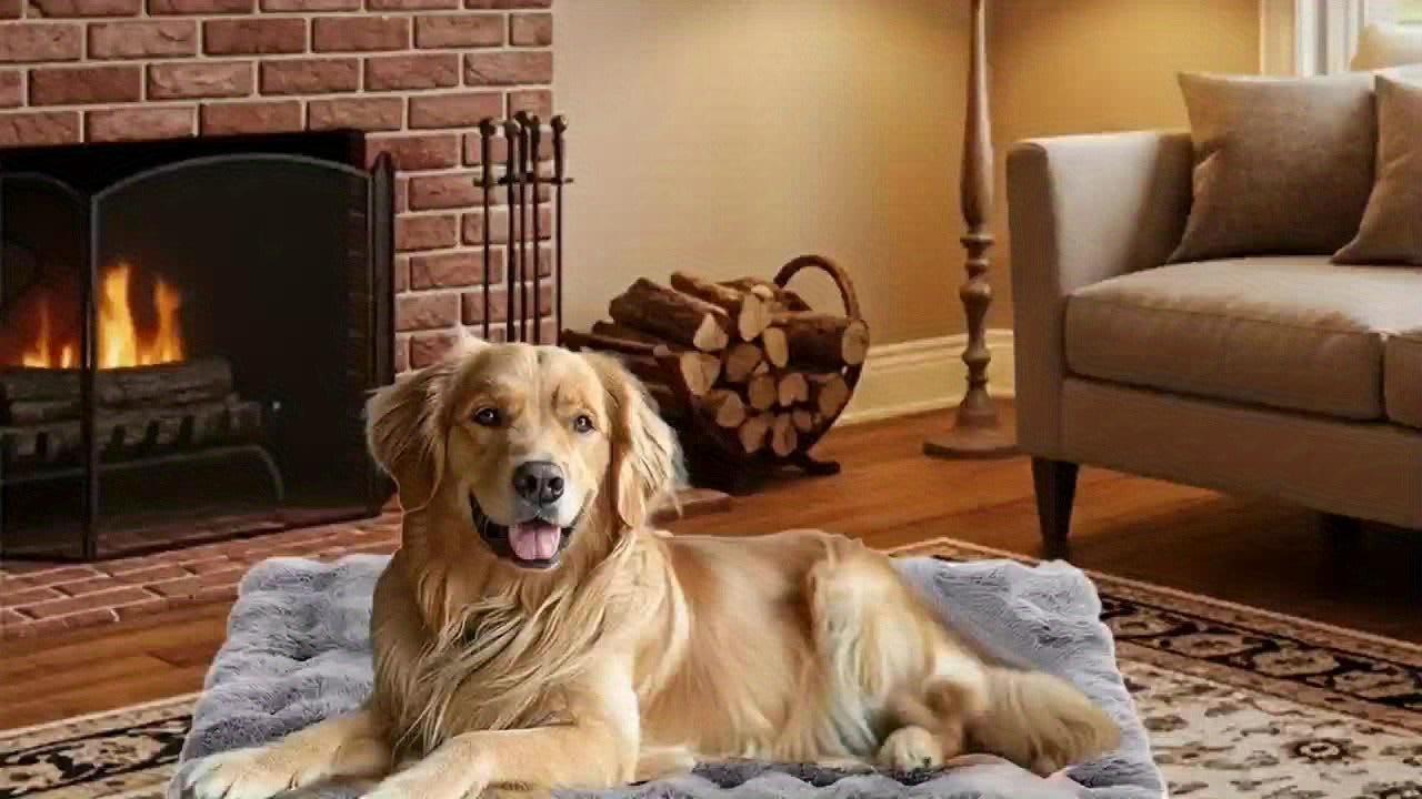 Orthopedic Dog Bed for Large Dogs - XL XXL Memory Foam Pet Bed with Removable Washable Cover, Anti-Slip Base, Faux Fur Kennel for Joint Relief, Machine Washable, Dirt-Repellent, Small Medium Large XLarge