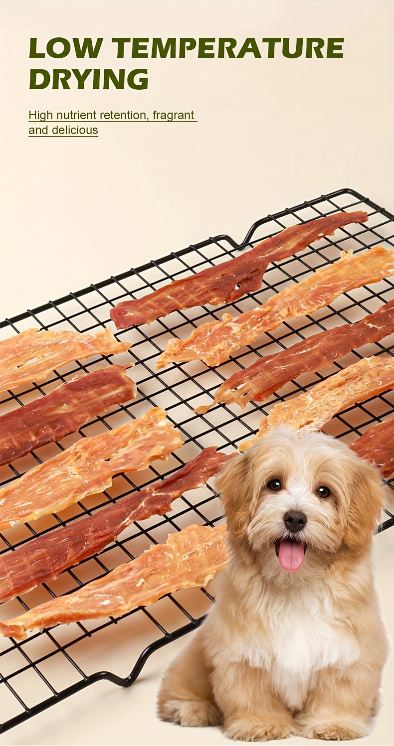 Cat & Dog Treats Chicken Jerky & Duck Jerky Combo – High Protein Grain Free Training Rewards, Dental Chews, Healthy Snacks for Puppies Kittens Adult Dogs Cats, Natural Pet Nutrition