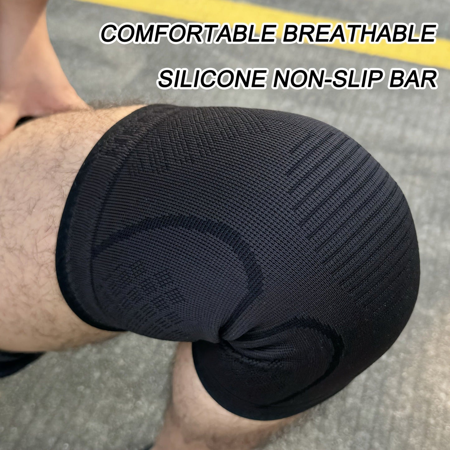 Compression Knee Sleeve 2 Pack for Men Women Breathable Non-Slip Silicone Strip Knee Support High Elasticity Running Exercise High Intensity Sports Copper Beige Pink Orange M XL XXL XXXL