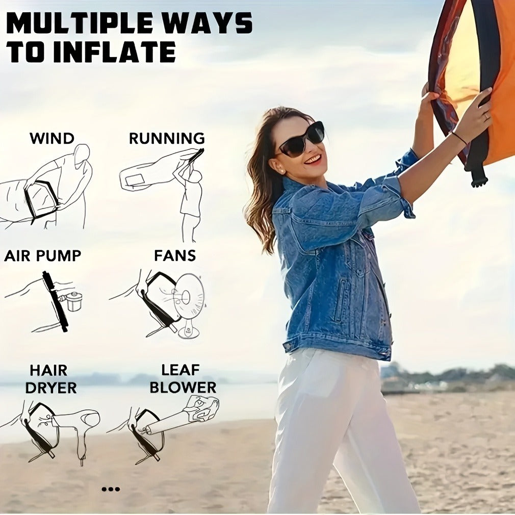 Inflatable Air Sofa Outdoor Camping Lounger 440LB Heavy Duty Quick Inflate Portable Lazy Bag Sofa Bed with Carry Bag Lightweight Compact for Beach Hiking Music Festival Travel 6 Colors