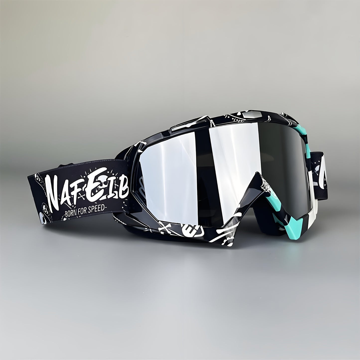 Ski Goggles Set with Black Headband – TPU Frame PC Lens Mirror Coating, Thick Foam Pad, Adjustable Strap, 28+ Color Styles, Adult Snow Goggles for Skiing & Snowboarding, Great Gift