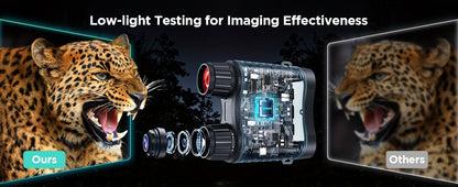 Night Vision Infrared Binoculars 4X Optical 8X Digital Zoom 3.2" LCD