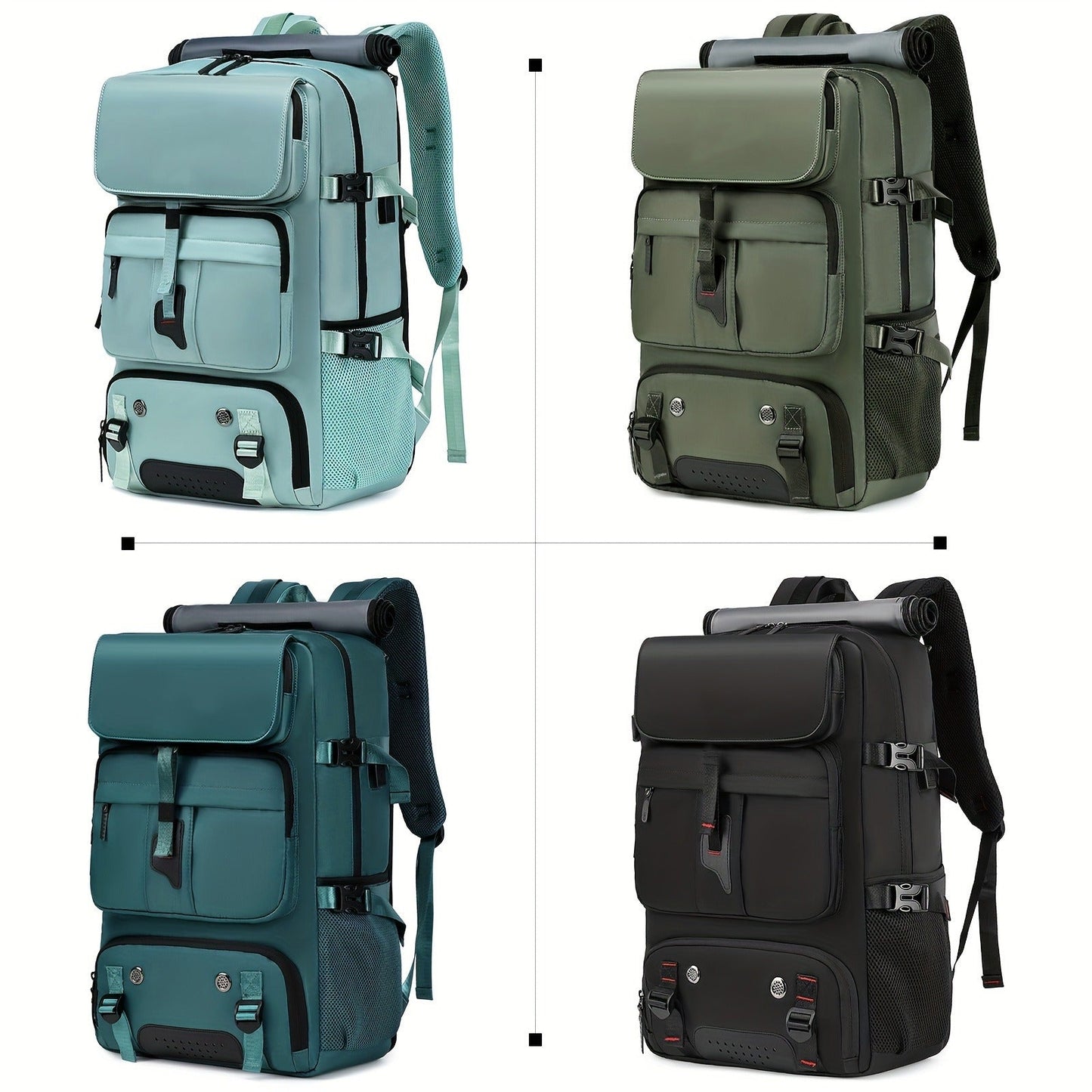 Large Capacity Laptop Backpack with Shoe Compartment & USB Charging Port – Waterproof Soft Shell Daypack for Men & Women, Multi-Functional Travel Rucksack for Business, College & Daily Commute, Multiple Colors Available