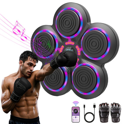 Wall Mounted Smart Boxing Machine Wireless Music Punching Trainer
