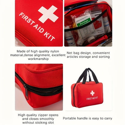 184-Piece First Aid Kit – Portable Multi-Purpose Emergency Medical Kit for Outdoor Adventures, Hunting, Hiking, Camping, Home & Car