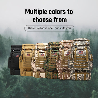 Tactical Backpack for Men & Women – Lightweight Packable Hiking Backpack 21L, Multi-Compartment Camping Rucksack with Adjustable Straps, Waterproof Outdoor Daypack for Camping, Trekking & Travel