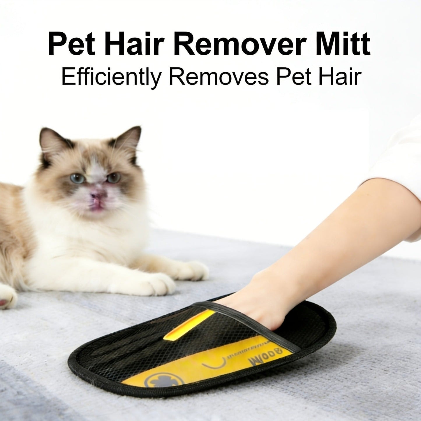 Pet Hair Removal Gloves 4-Pack – Static Elimination Technology, Reusable Lint Remover for Sofa, Bedding, Clothing, Blankets, Cat & Dog Beds, Plush Toys, Hard-to-Reach Areas