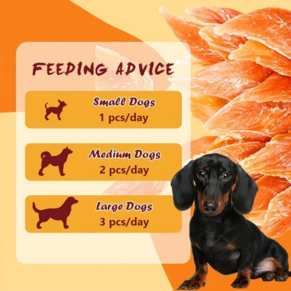 Chicken Jerky Treats for Dogs and Cats – High Protein Chicken Breast Slices, Grain-Free Dental Chews & Training Rewards for Puppies Kittens Adult Dogs Cats, Healthy Natural Pet Snacks