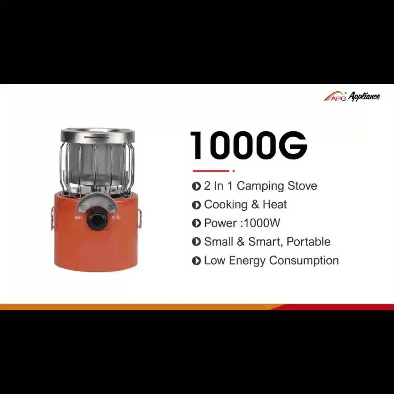 Portable Propane Radiant Heater 9000 BTU – Silent Outdoor Gas Heater with Regulator for Camping, Ice Fishing, Hunting & Emergency Use, Compact 6.15x5.35x5.35" Hand Warmer Stove, Great Gift Idea