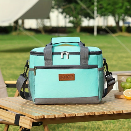 Insulated Lunch Bag Foldable Thermal Tote Leak-Proof Aluminum Foil Bento Box Carrier Reusable Cooler Bag Keeps Food Cold Fresh for Work Travel Picnic School