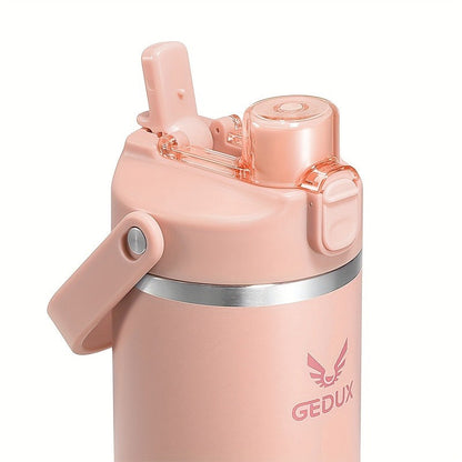 Insulated Water Bottle 32oz 40oz Stainless Steel Leak-Proof Sports Water Bottle with Handle Matte Finish Vacuum Thermos for Gym Hiking Camping Office Travel