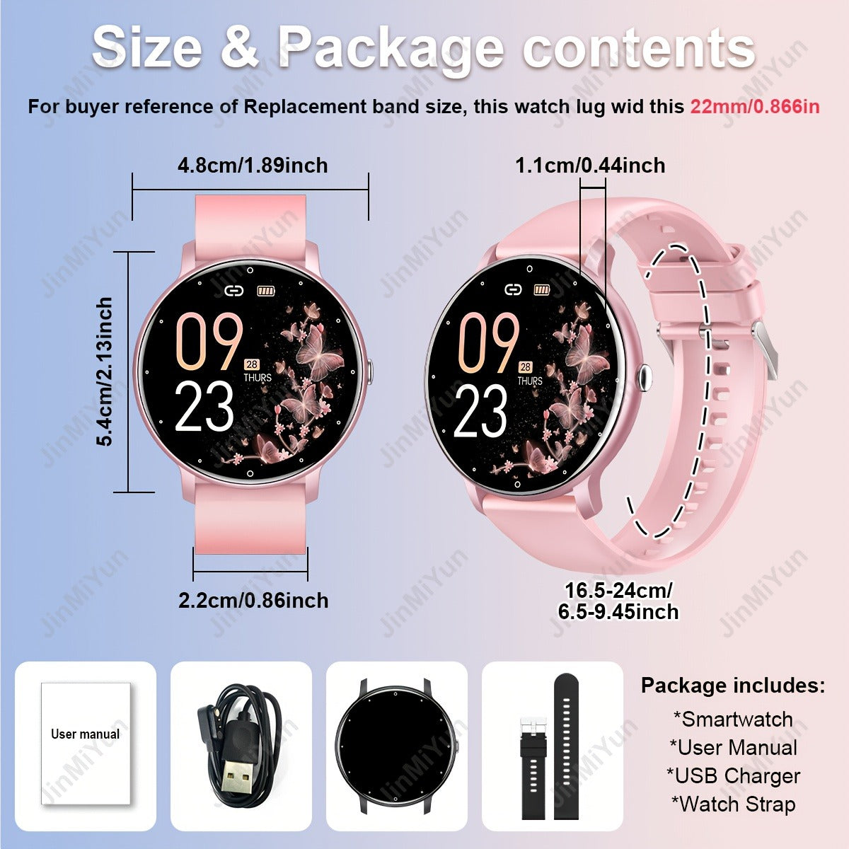 Smart Watch With 1.5 Inch Large Display, Wireless Calling & Dialing, Silicone Band Fitness Tracker With Multiple Sports Modes, Message Notifications, Remote Photo & Music Control, Compatible With Android and iPhone