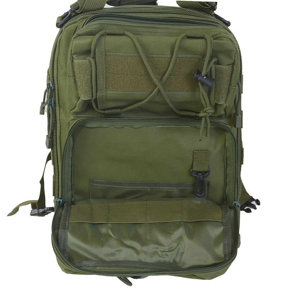 Tactical Chest Bag – Single Shoulder Crossbody Sling Pack for Hiking, Patrol & Outdoor EDC, Adjustable Strap, Multi-Pocket