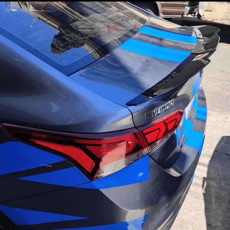 New Style Universal 3pcs Sedan Rear Trunk Tail Rear Wing Spoiler 46.06-50.0inch Adjustable DIY Refit Boot Wings Spoiler Car Accessory