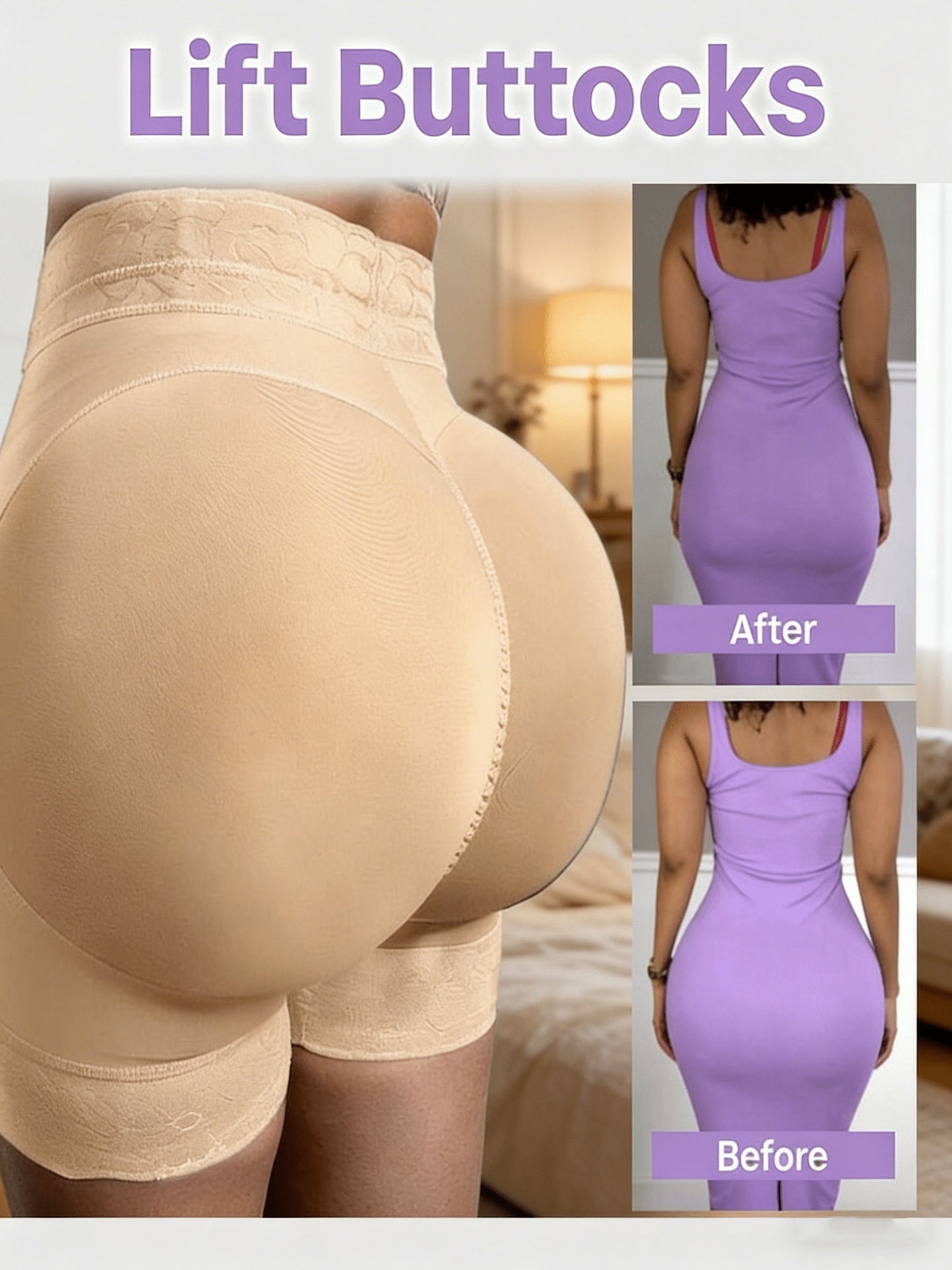 Women's Shapewear Shorts - High-Waist Style 587557