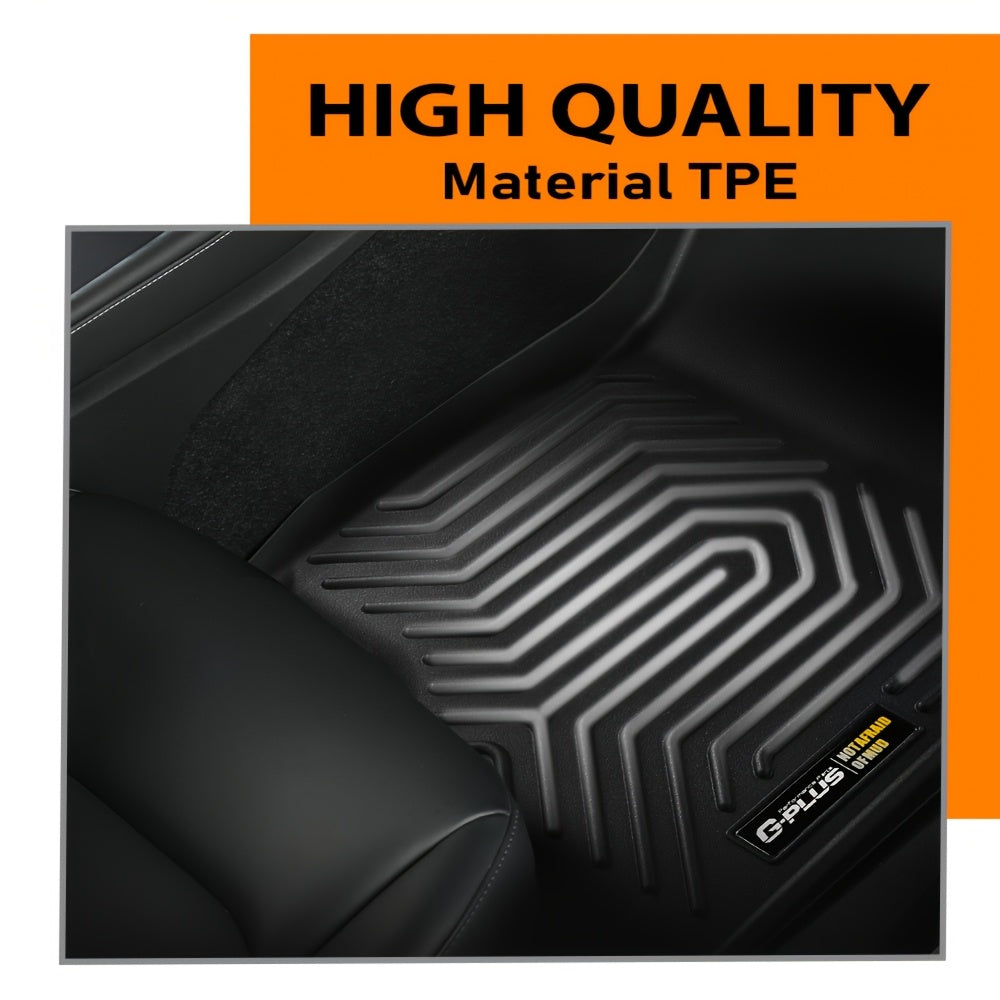 All Weather TPE Floor Mats Liners Set Fit For Nissan For Frontier Crew Cab 2008-2021