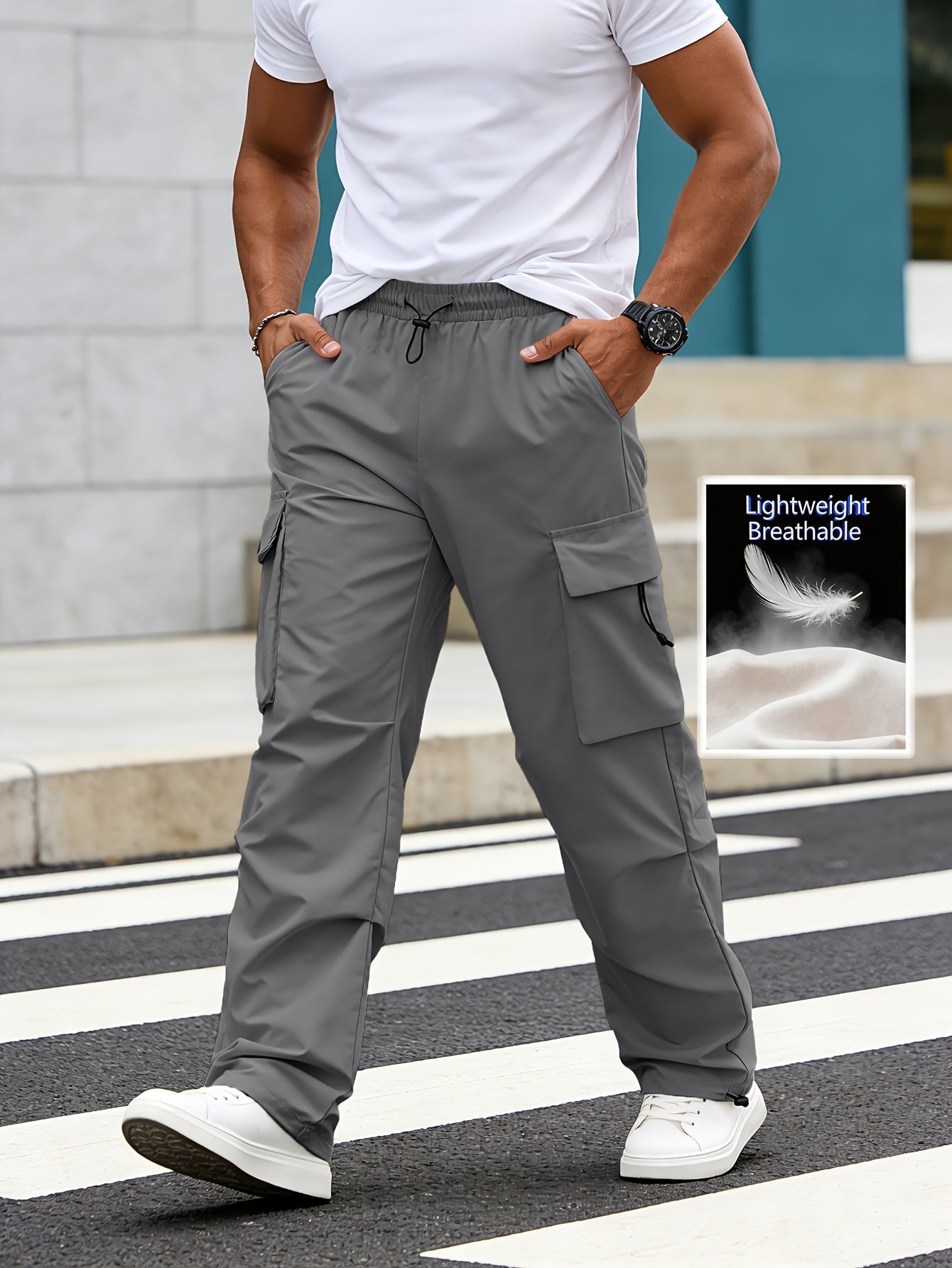Men's Cargo Pants - Quick Dry With Pockets Travel Style 384741
