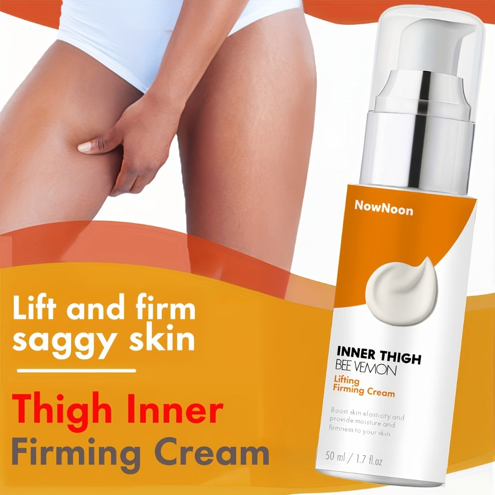 Thigh Firming Cream with Bee Venom – Anti-Cellulite Body Tightening Lotion, Coffee Seed & Ginger Extract, Lifts & Sculpts Skin on Thighs, Butt & Arms, Alcohol-Free for All Skin Types