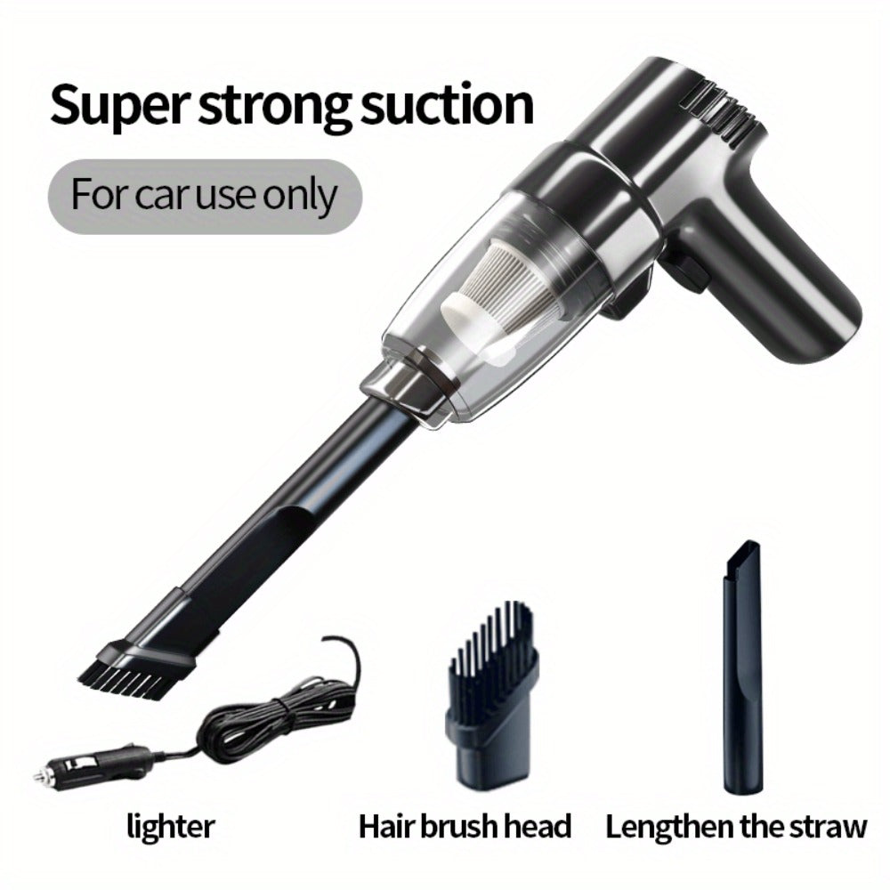 Handheld Car Vacuum Cleaner Corded - 3KPA Powerful Suction, 3M Power Cord, Lightweight Portable Auto Vacuum for Cars Trucks & Home, Single-Point Exhaust, No Battery Needed, 5 Colors
