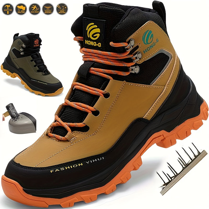 Men's Work & Safety Boots - Steel Toe Protection & Puncture Resistant 225061