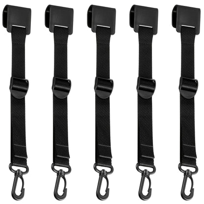 Canopy Hanging Clips for Tent & Vendor Booth – Heavy Duty Clip Set for Hanging Signs, Flags, Lanterns & Banners – Outdoor Camping & Exhibition Display Clips, Black, 5pcs or 8pcs