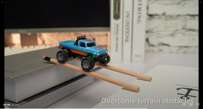 RC Off-Road Car with Alloy Body & Shock-Absorbing Chassis – Remote Control Car for Boys Indoor Outdoor Racing Metal Frame – Christmas Birthday Gift for Kids Teens