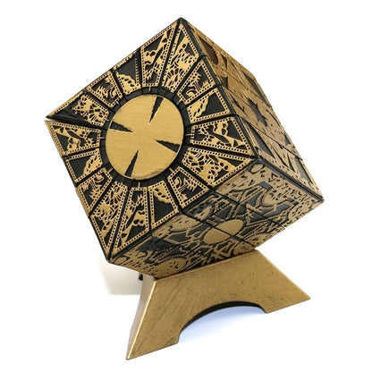 Lament Configuration Puzzle Box Cube – Functional Detachable Deformation Lock Box with Display Base, Brain Teaser Desk Decor, Unique Gift for Adults Horror Fans Christmas Halloween Birthday
