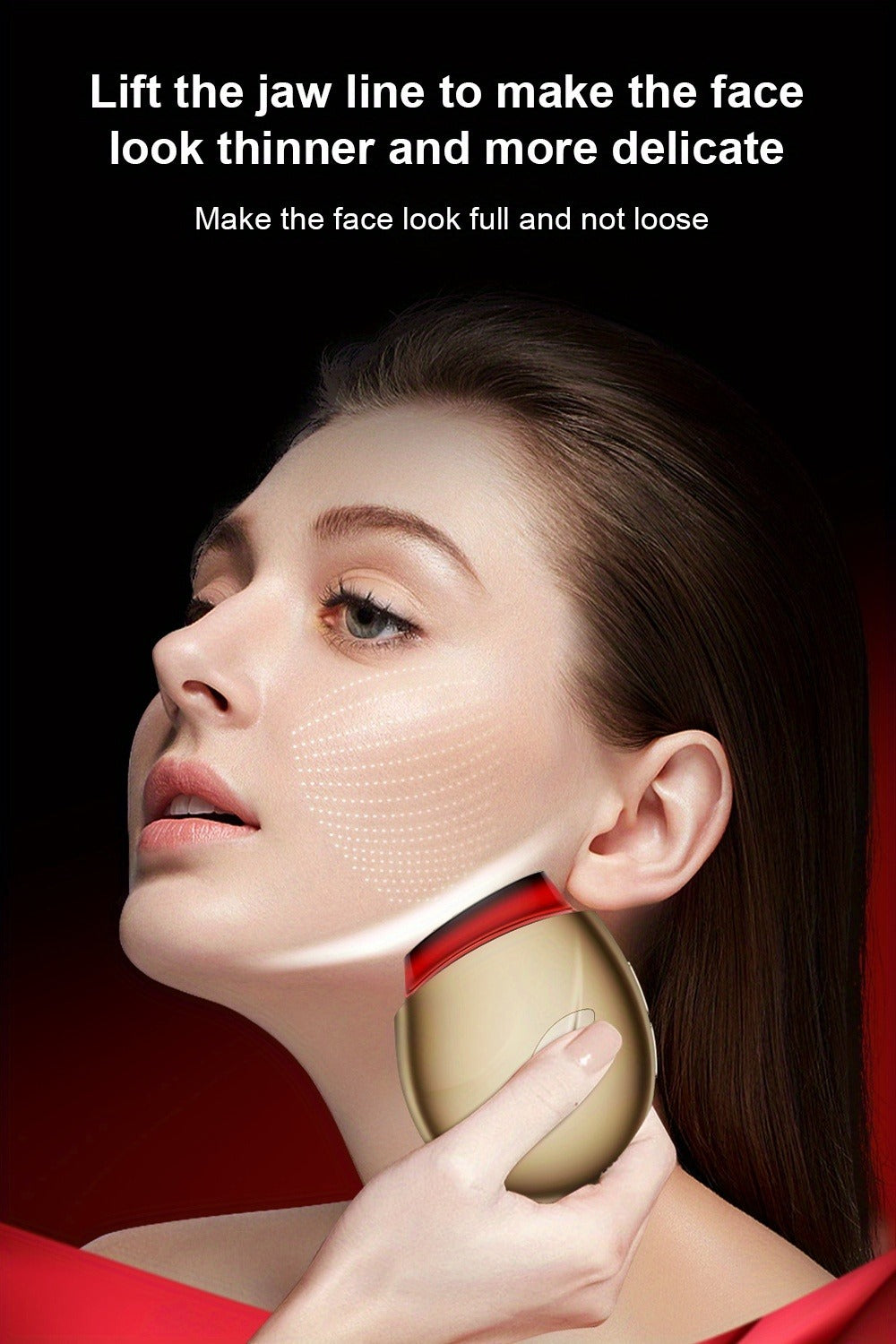 EMS Face Massager – 3-in-1 LED Light Therapy, Warm Heat & EMS Skin Tightening, USB Rechargeable Portable Facial Beauty Device for Anti-Aging, Collagen Boost & Glowing Skin, Home Spa Gift for Women