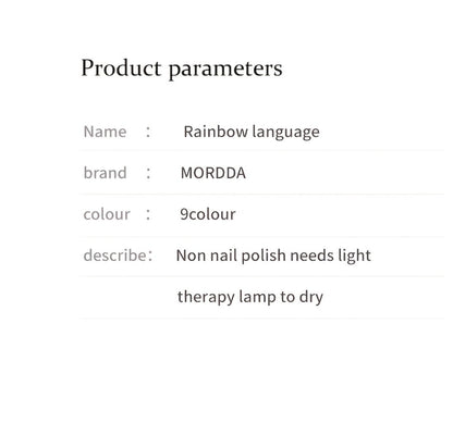 Gel Nail Polish Set 9 Colors Rainbow - MORDDA Mini Nine-Grid High Saturation Long Lasting No Alcohol Gradient Ombre Nail Art Kit UV LED Soak Off Salon Quality Gift for Women