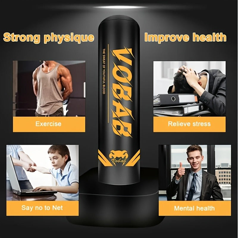 70-Inch Freestanding Punching Bag with Stand for Adults – MMA, Muay Thai, Karate & Boxing Training, Men & Women