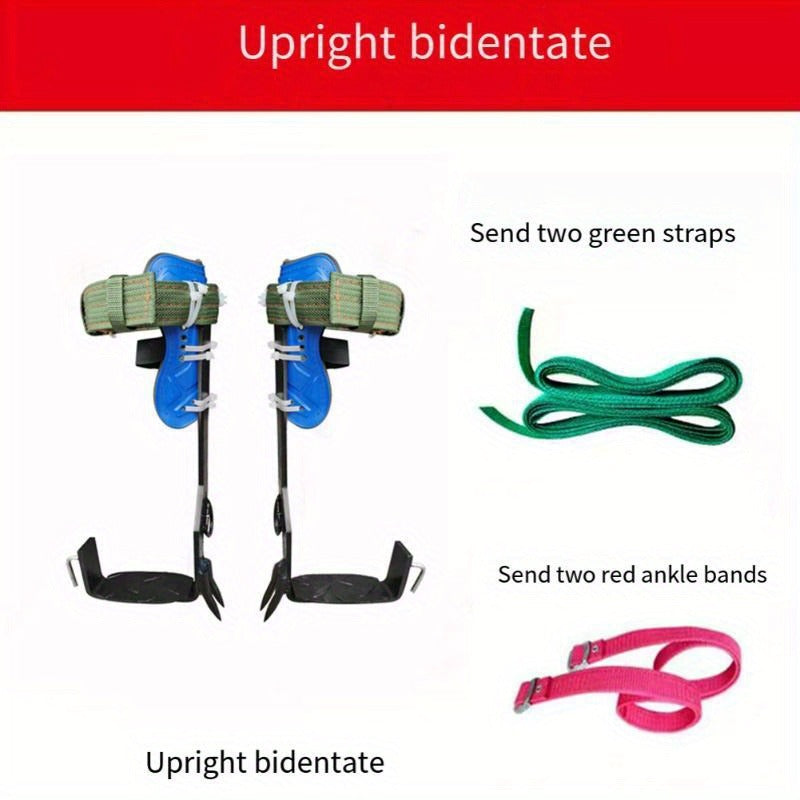 Tree Climbing Spikes Gear Set with Ankle Straps Portable Climbing Tools for Tree Maintenance Fruit Harvesting Hunting Observation Outdoor Work