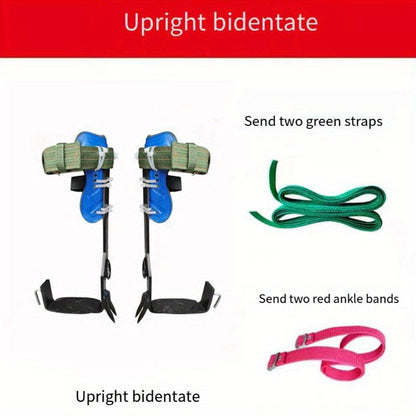 Tree Climbing Spikes Gear Set with Ankle Straps Portable Climbing Tools for Tree Maintenance Fruit Harvesting Hunting Observation Outdoor Work