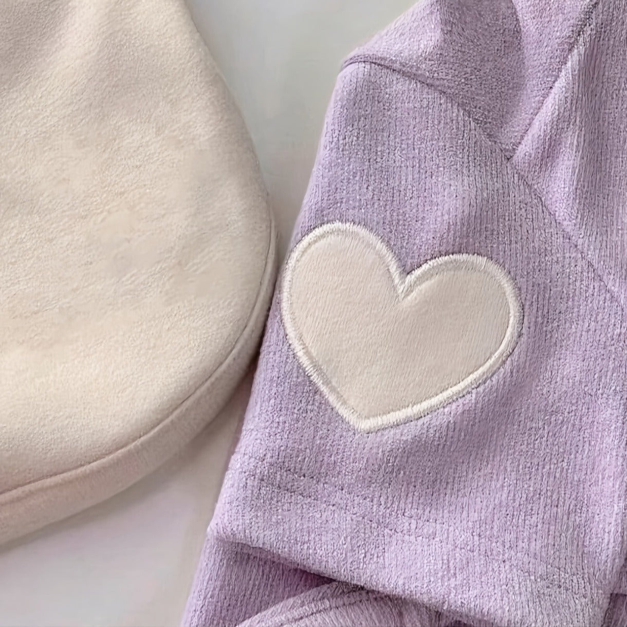 Dog Fleece Shirt 3-Pack Heart Print Spring Summer Base Layer – Thin Two-Legged Pet Clothes for Teddy, Bichon Frise & Small Medium Dogs, Sizes XS to XL, Purple Pink White & Brown Blue Green