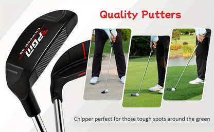 Golf Chipper Club Stainless Steel Head Regular Flex Steel Shaft 35 or 43 Degree Loft Blade Putter for Men Women Short Game Chipping Putting Wedge Championship Legal