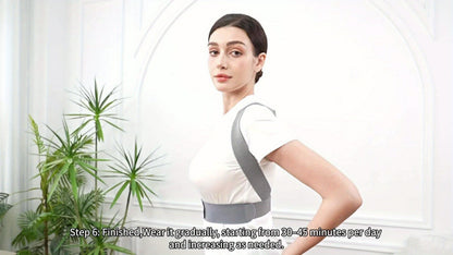 Posture Corrector for Men & Women - Adjustable Back Brace Shoulder Support Hunchback Corrector for Improved Posture, Comfort Fit Unisex Design, Sizes S M L XL - Back Pain Relief Office & Daily Wear